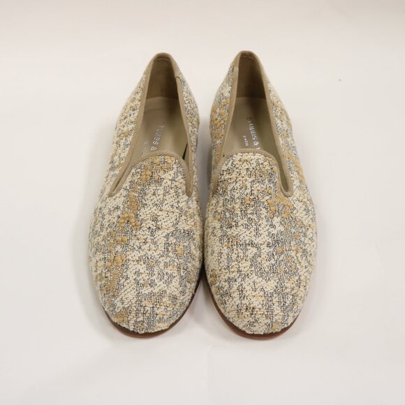 NEW Stubbs & Wootton Tan, Cream And Black Size 7 Slippers - Picture 2 of 8